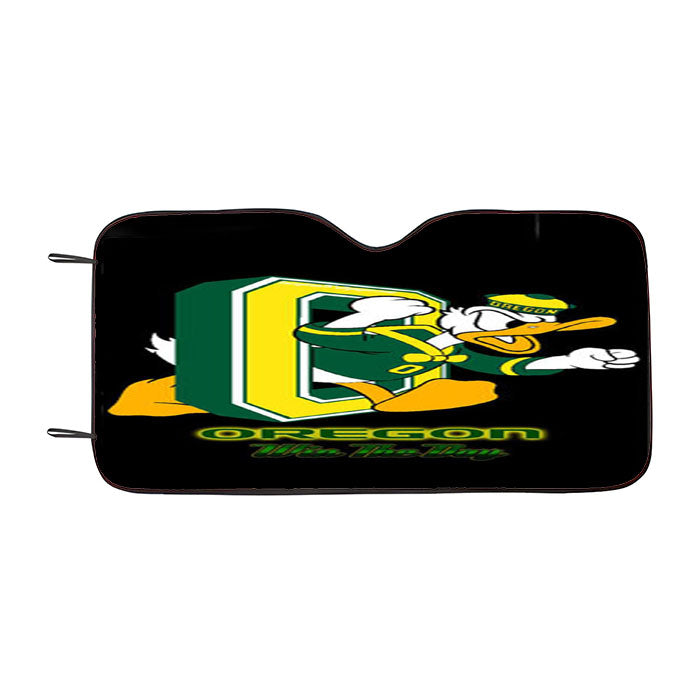Oregon Ducks Win The Day Car Auto Sun Shade Windshield Cover