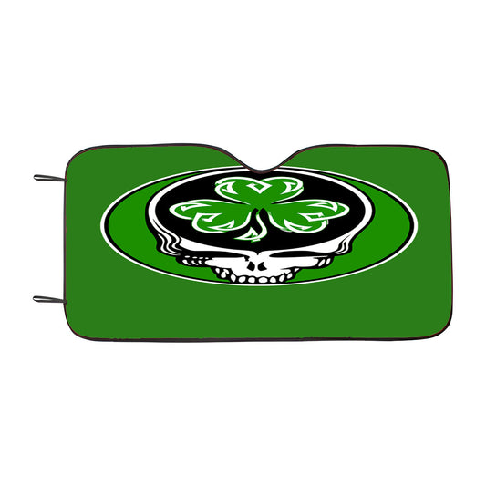 Steal Your Shamrock Celtic Knot Grateful Dead St Patrick Day Lot Party Car Auto Sun Shade Windshield Cover