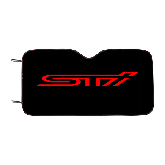 Subaru Sti Red Logo Car Auto Sun Shade Windshield Cover
