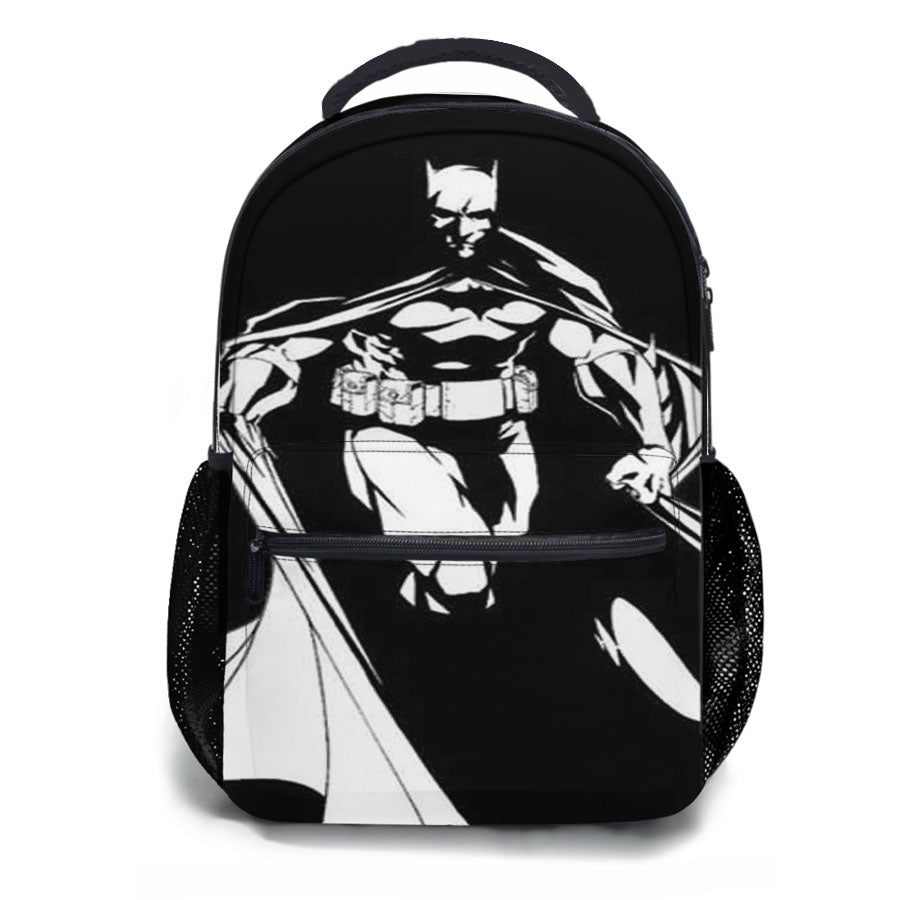 Batman All Bw School Backpacks