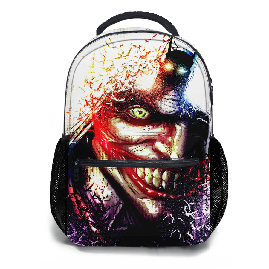 Batman And Joker Art School Backpacks