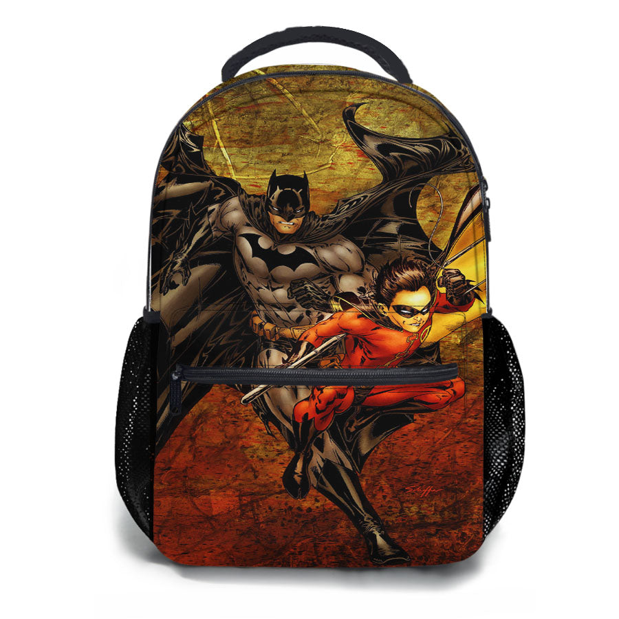 Batman And Robin Action School Backpacks