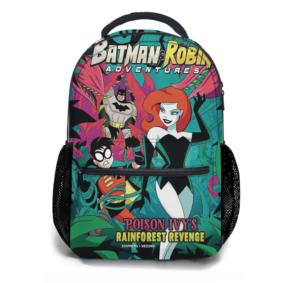 Batman And Robin Adventures Poison Ivys Rainforest Revenge School Backpacks