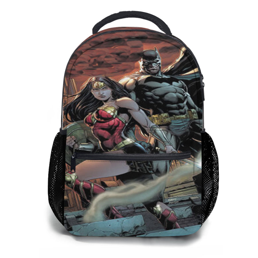 Batman And Wonder Woman School Backpacks
