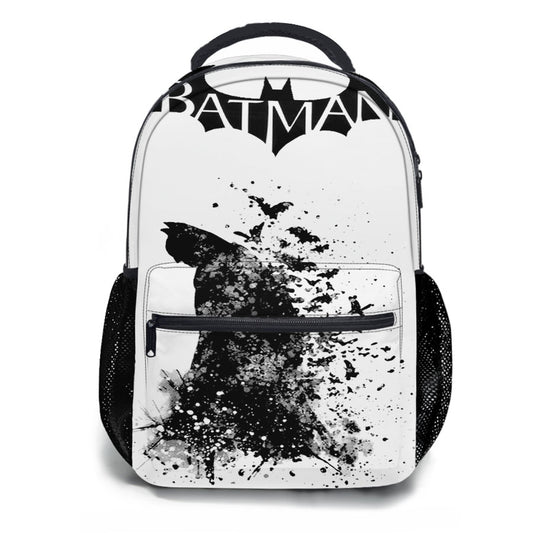 Batman Art Night Watercolor School Backpacks