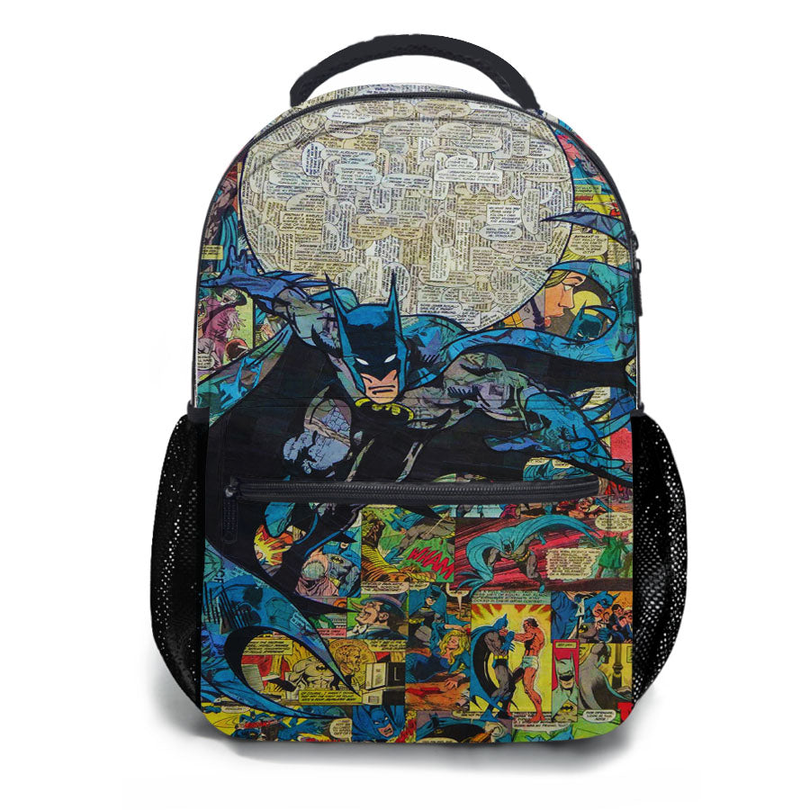 Batman Flying Comic School Backpacks