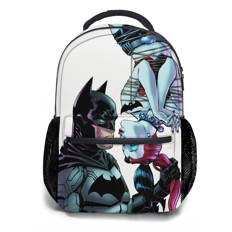 Batman Harley Hero And The Villain School Backpacks