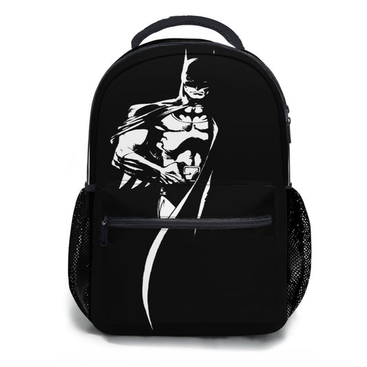 Batman Line Art Black School Backpacks
