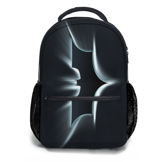 Batman Logo Black 2 School Backpacks