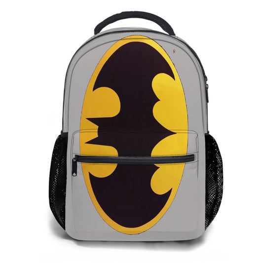 Batman Logo Black Yellow School Backpacks