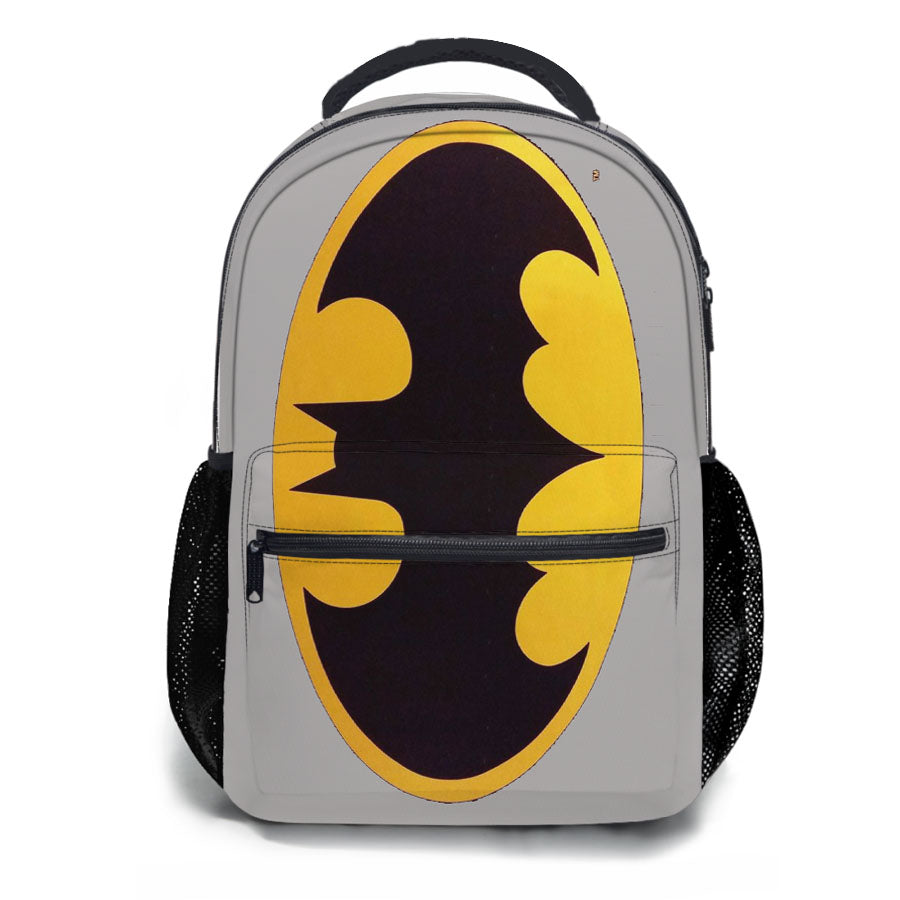 Batman Logo Black Yellow School Backpacks