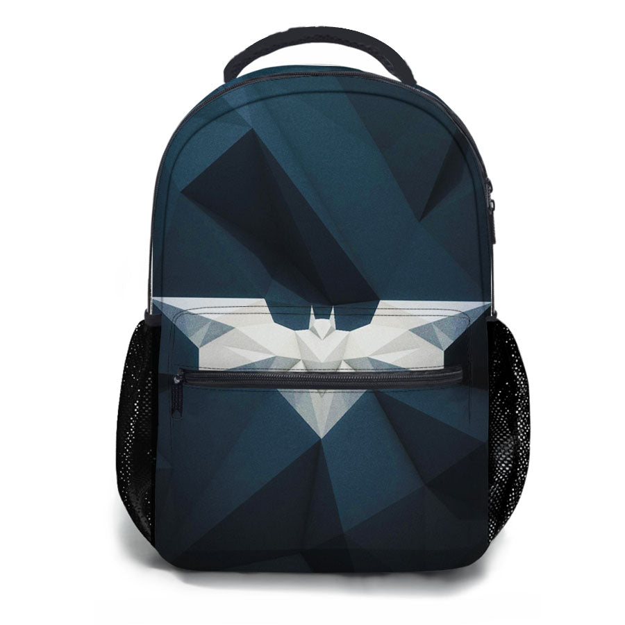 Batman Logo White School Backpacks