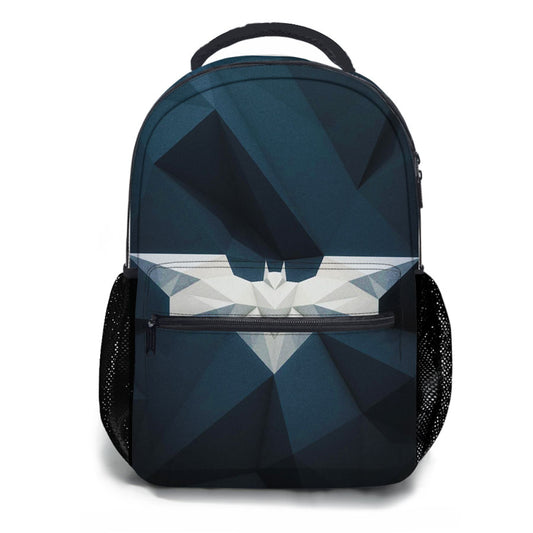 Batman Logo White School Backpacks