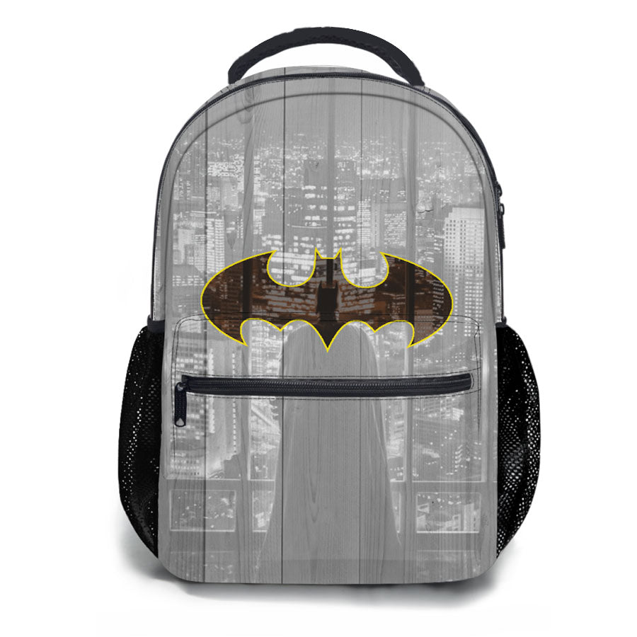 Batman Logo Wood Wallpaper School Backpacks