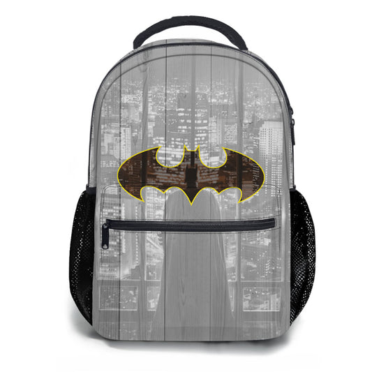 Batman Logo Wood Wallpaper School Backpacks