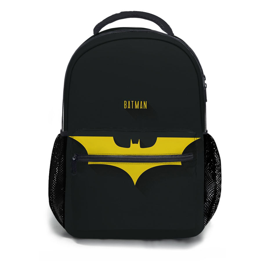 Batman Logo Yellow School Backpacks