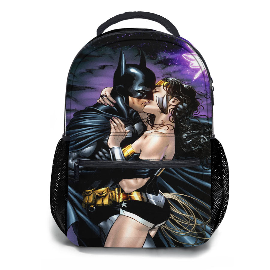 Batman Love Wonder Woman School Backpacks