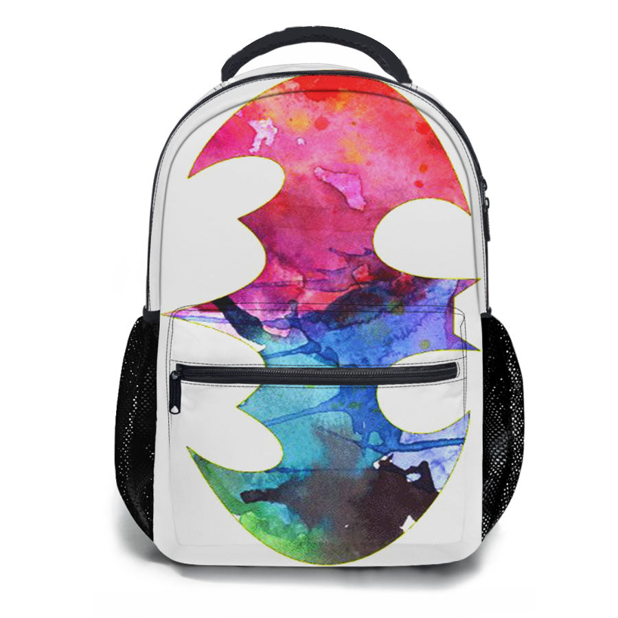 Batman Nebula Painting 2 School Backpacks