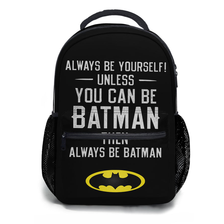 Batman Quote School Backpacks