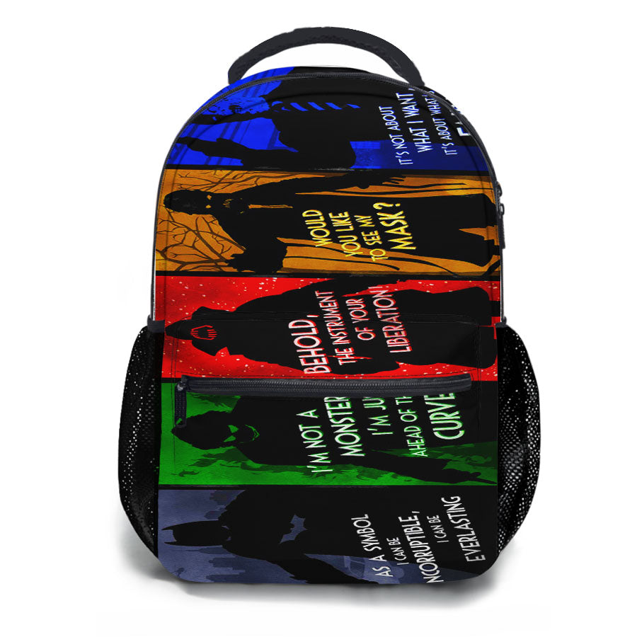 Batman Villain All Quotes School Backpacks