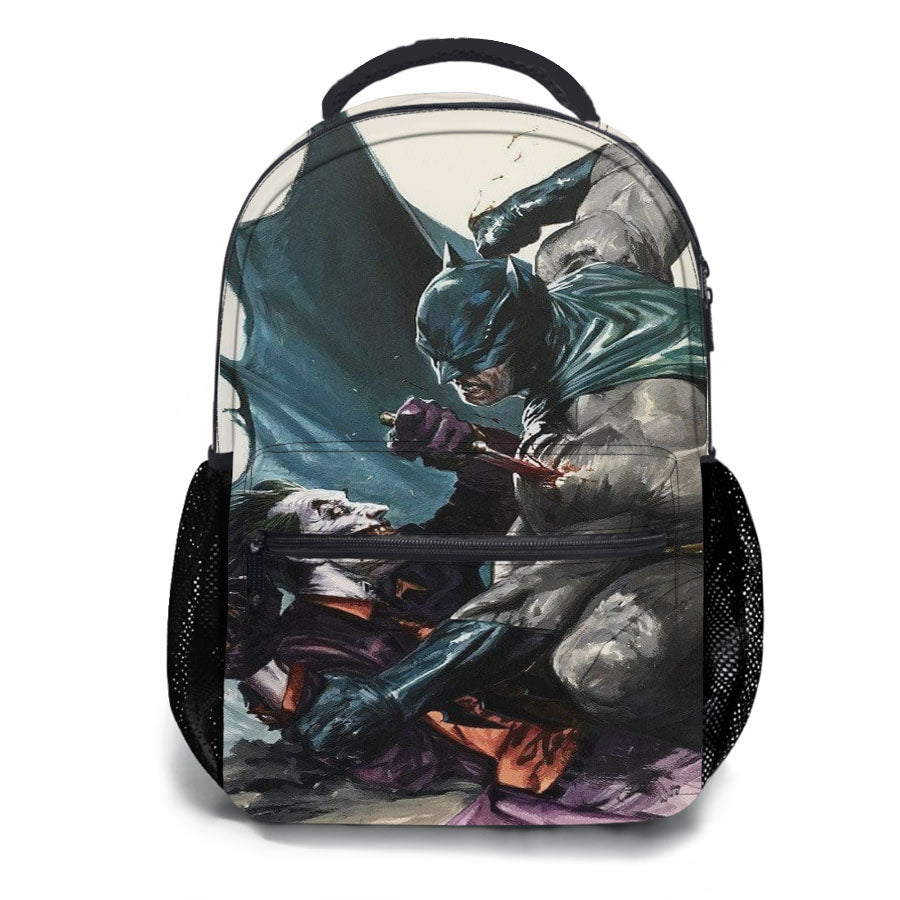 Batman Vs Joker Watercolor School Backpacks
