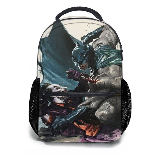 Batman Vs Joker Watercolor School Backpacks
