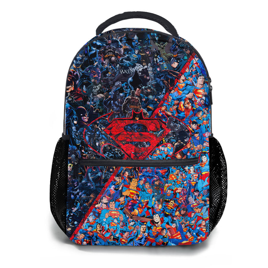 Batman Vs Superman Collage School Backpacks