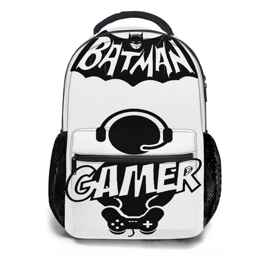 Batman X Gamer Sticker School Backpacks