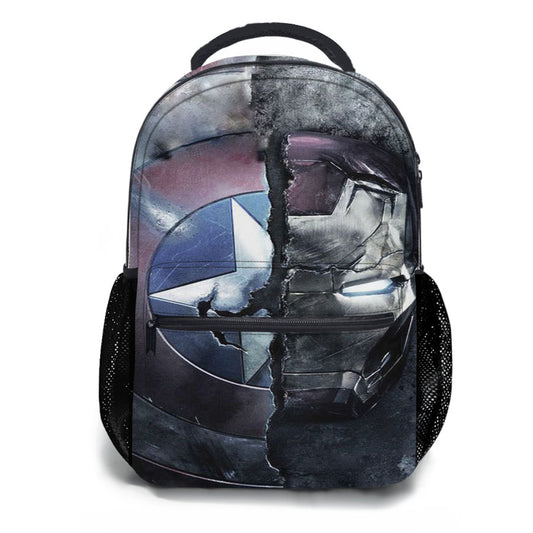 Captain America And Ironman Half Of Darkside School Backpacks