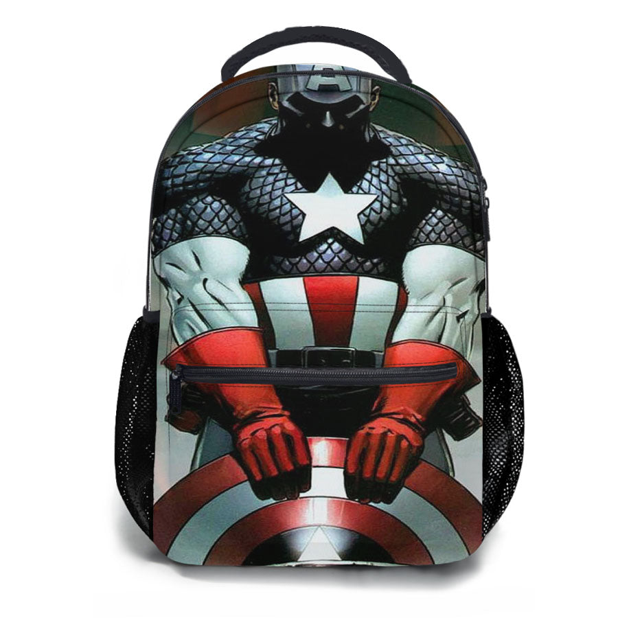 Captain America Cartoon Marvel School Backpacks