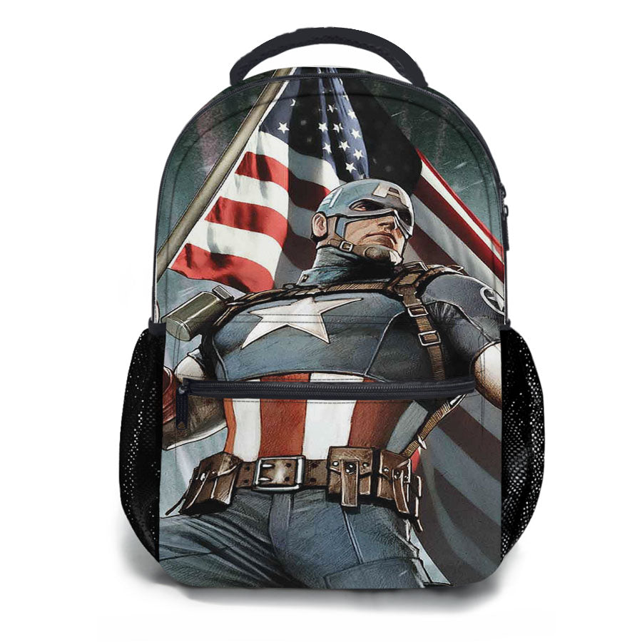 Captain America Cover School Backpacks