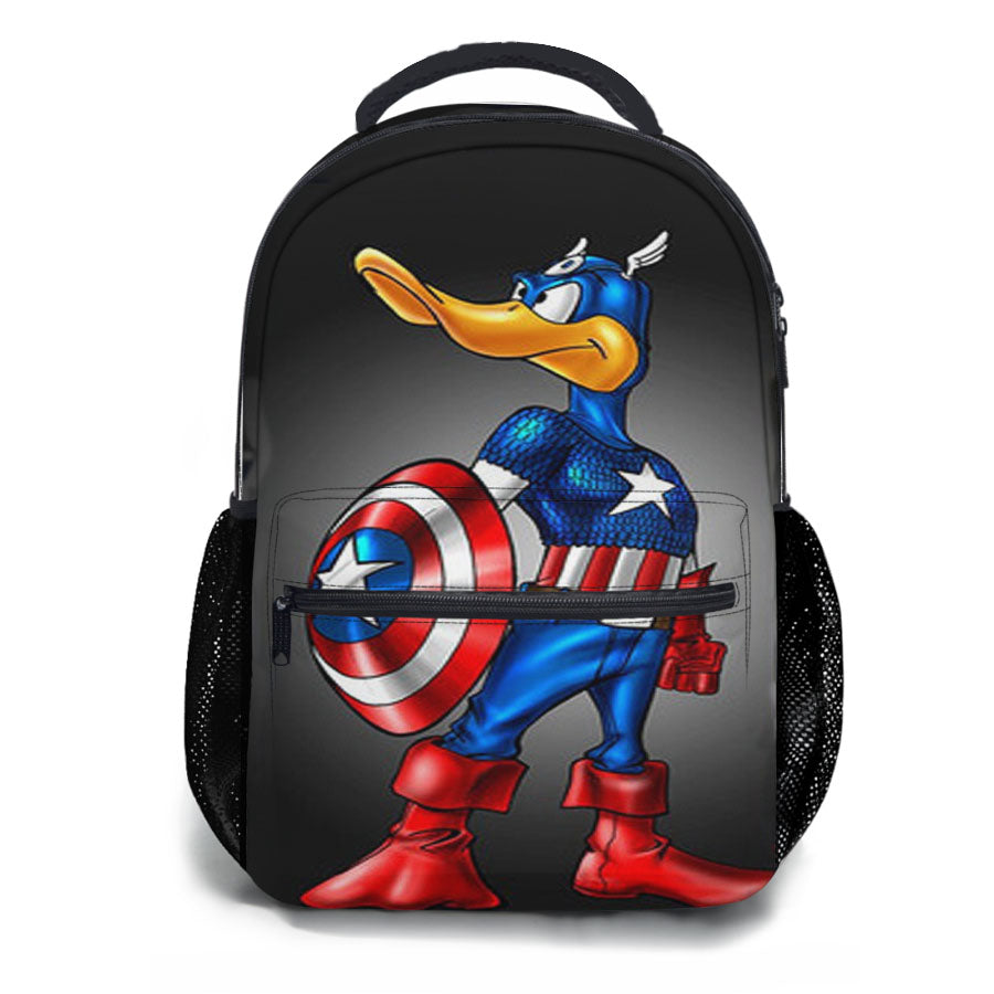 Captain America Daffy Duck School Backpacks