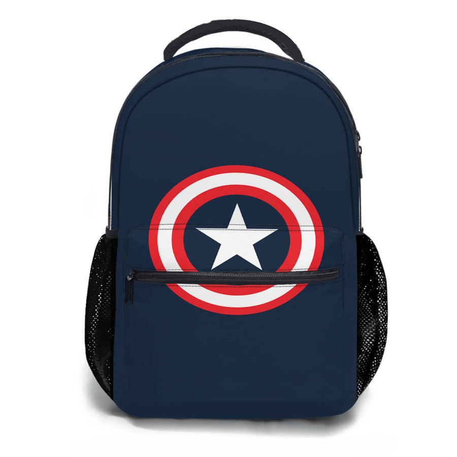 Captain America Logo School Backpacks