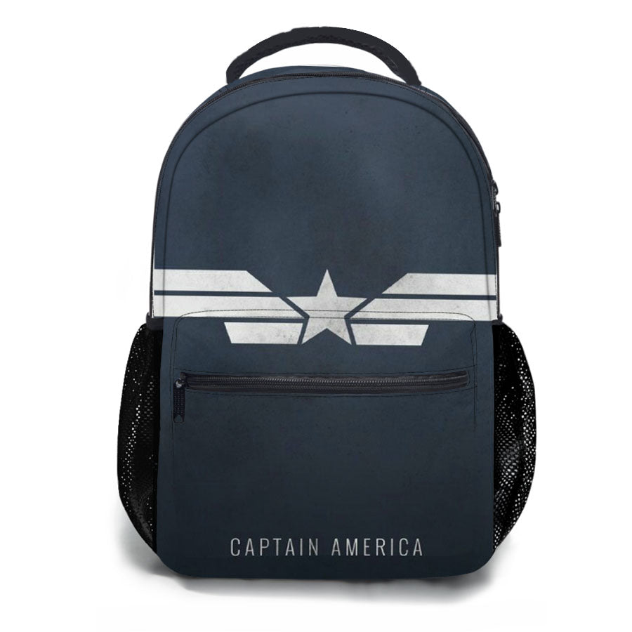 Captain America Logo Strenght School Backpacks
