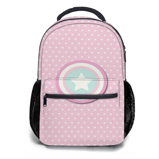 Captain America Pink Girls School Backpacks