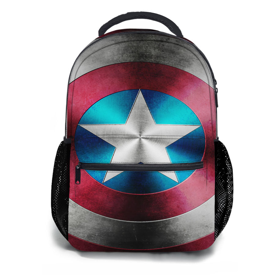 Captain America Shield Inspired School Backpacks