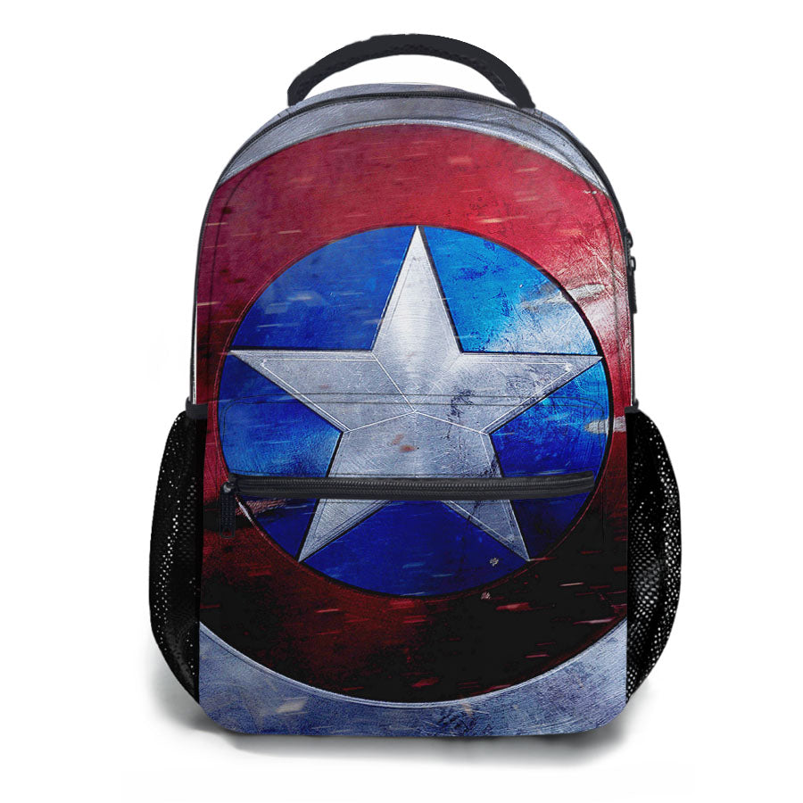 Captain America The First Avenger Shield School Backpacks