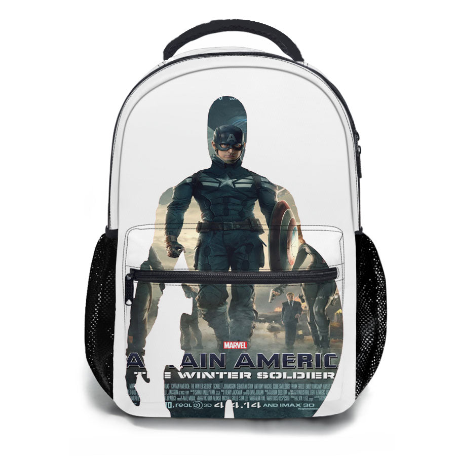 Captain America The Winter Soldier Poster School Backpacks