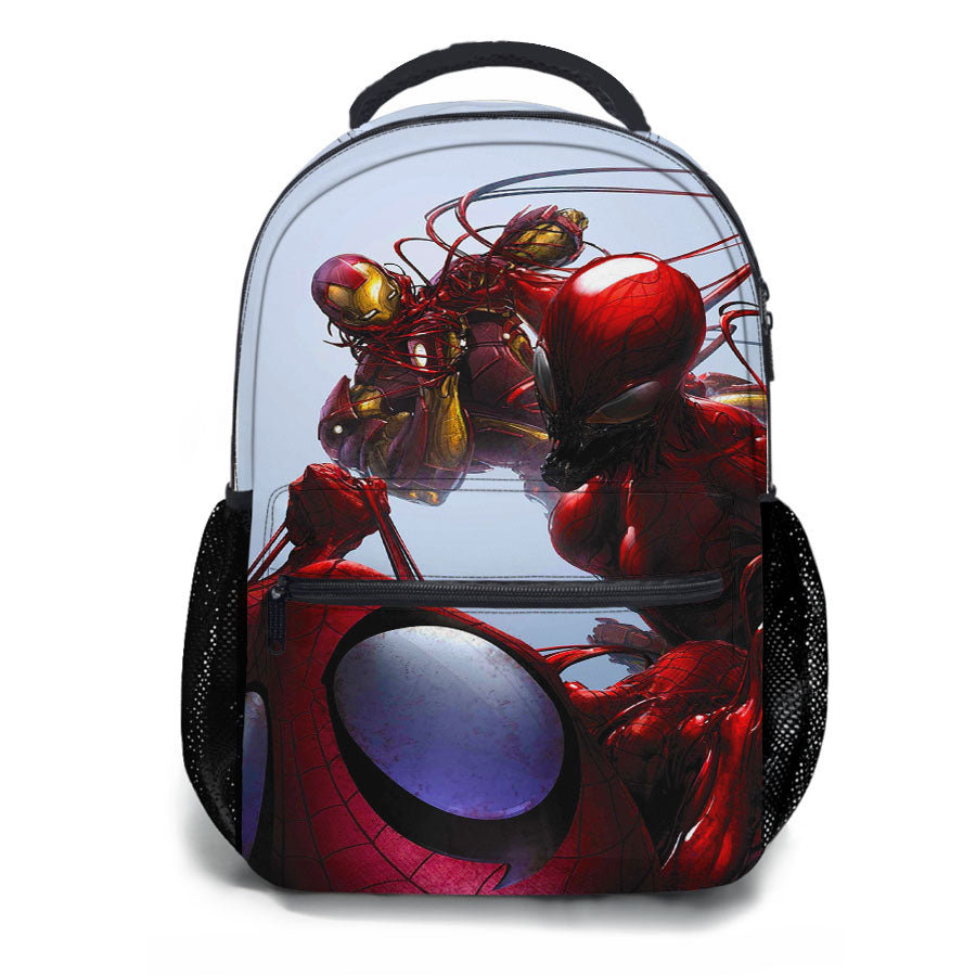 Carnage Vs Spider Man And Iron Man School Backpacks