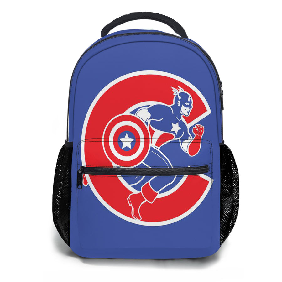 Chicago Cubs Captain America School Backpacks