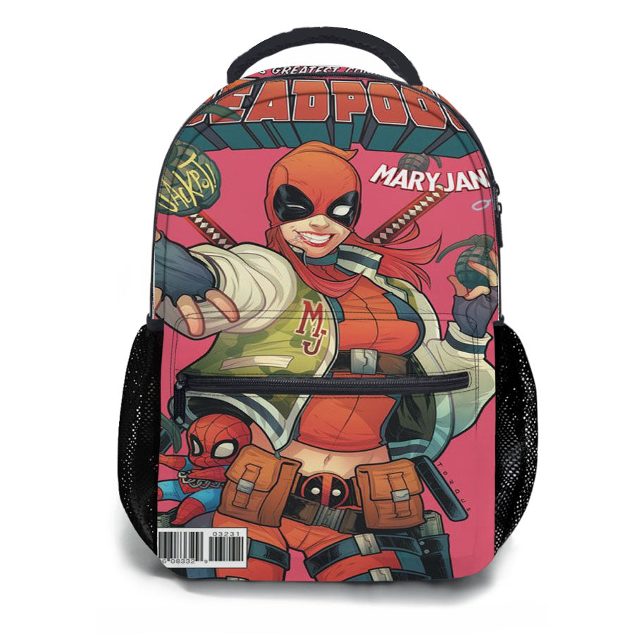 Deadpool Maryjan Spiderman Comic Style School Backpacks
