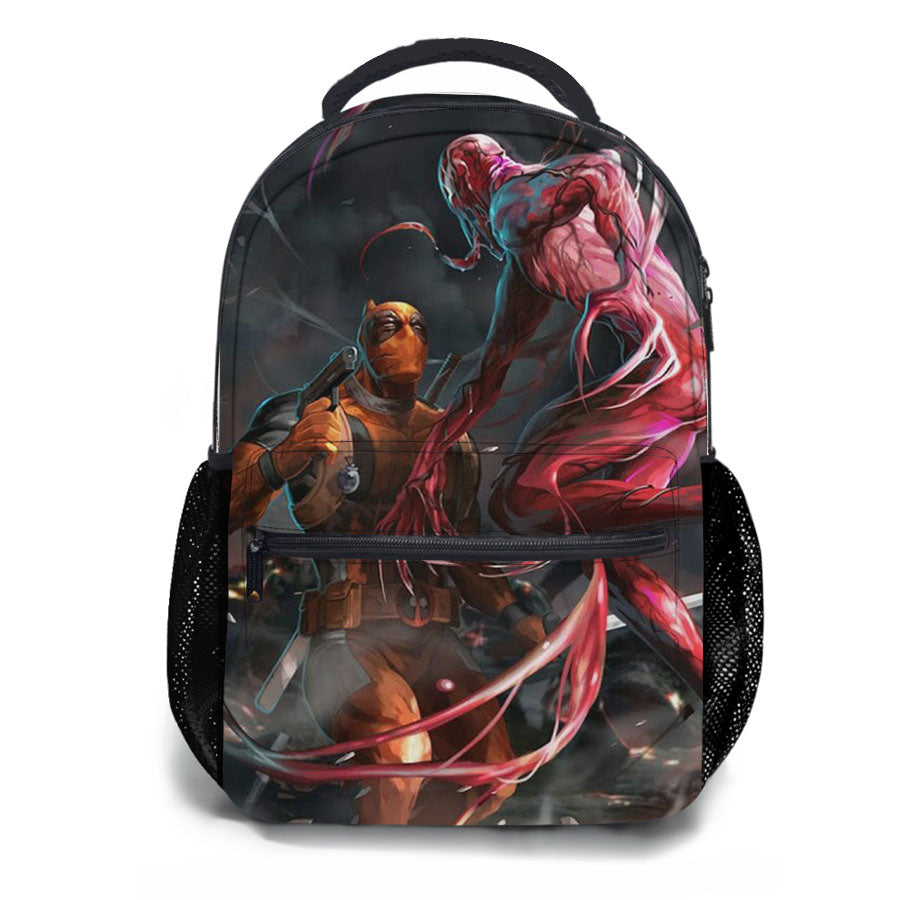Deadpool Vs Spiderman School Backpacks