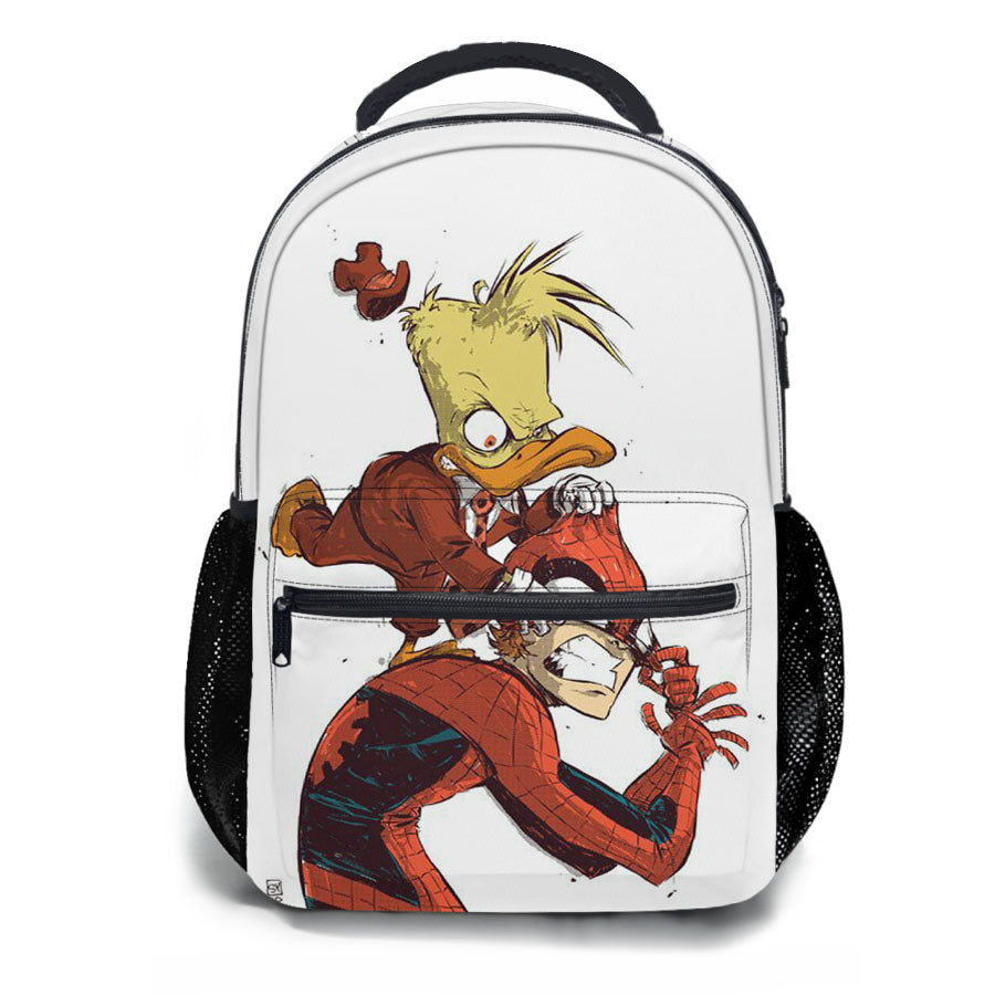 Donald Duck Vs Spiderman School Backpacks
