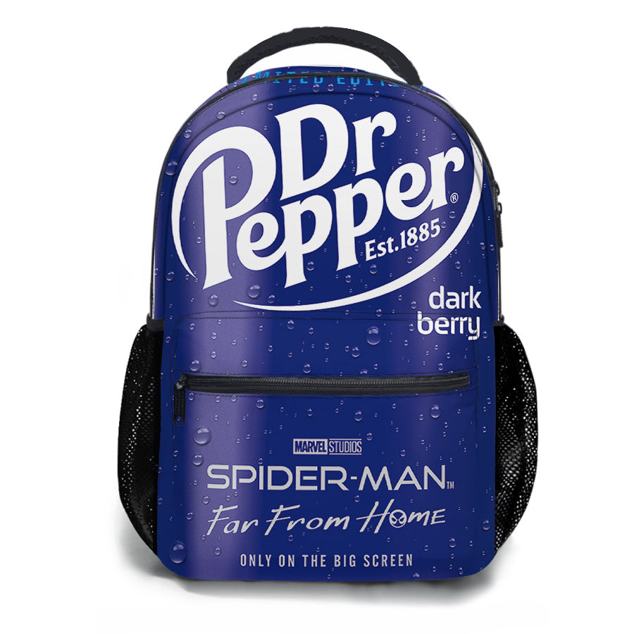 Dr Pepper Dark Berry X Spiderman Far From Home School Backpacks