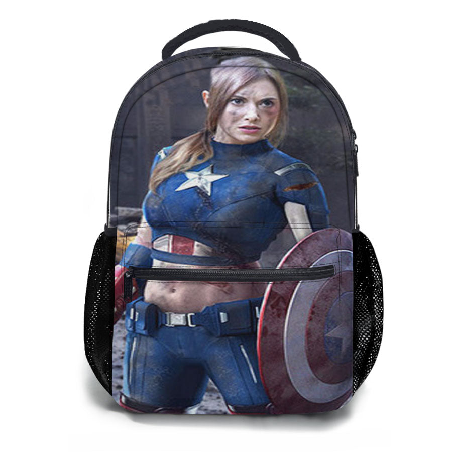Female Captain America School Backpacks