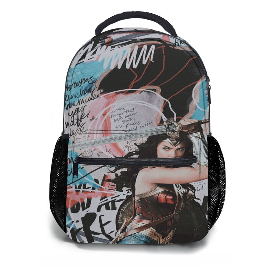 Galgadot Wonder Woman Hero Urban Style School Backpacks