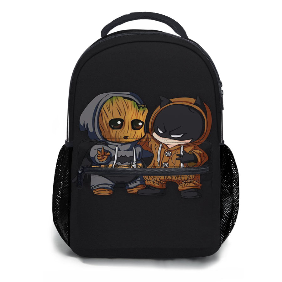 Groot X Batman Children School Backpacks