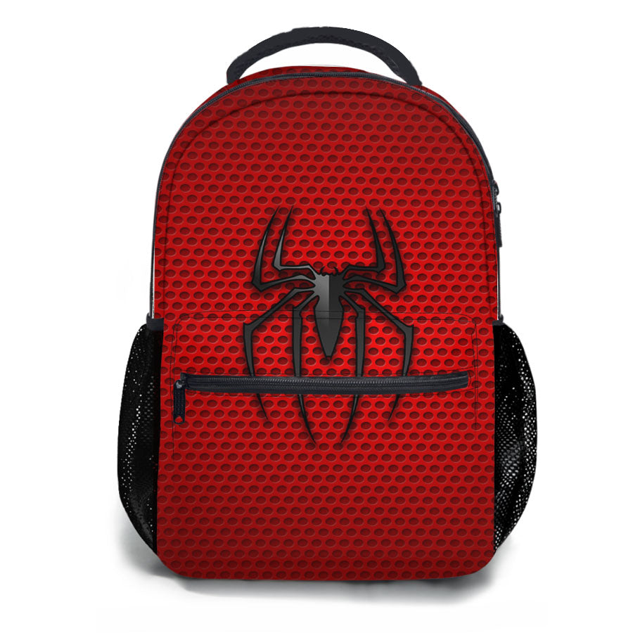 Grungy Spider-Man Logo Rubber School Backpacks