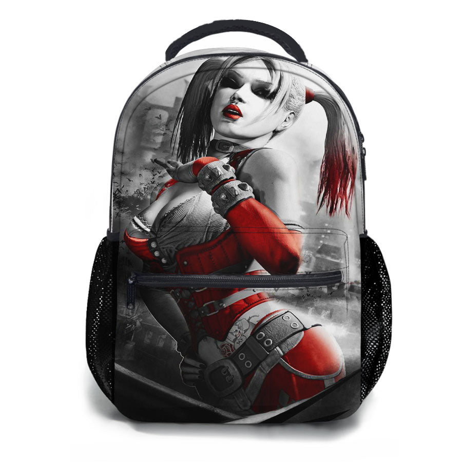 Harley Quinn Sexy Pose Batman Villain School Backpacks