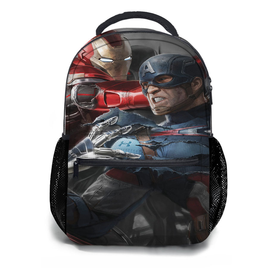 Iron Man Captain America War School Backpacks